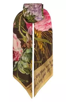 Шелковая шаль Букет Gourji