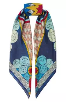 Шелковая шаль Небесный хоровод Gourji