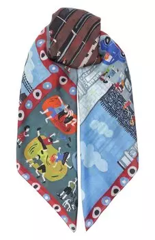 Шелковая шаль Парк Горького Gourji