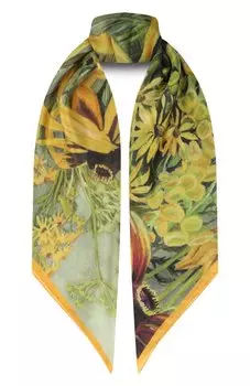 Шелковая шаль Полевые цветы Gourji