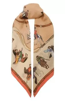 Шелковая шаль Всадники Gourji