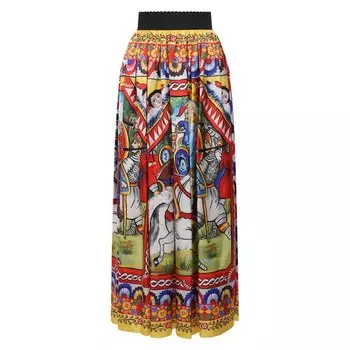Шелковая юбка Dolce &amp; Gabbana