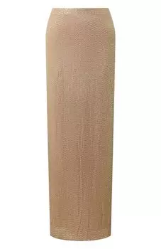 Шелковая юбка с отделкой пайетками OLOLOL