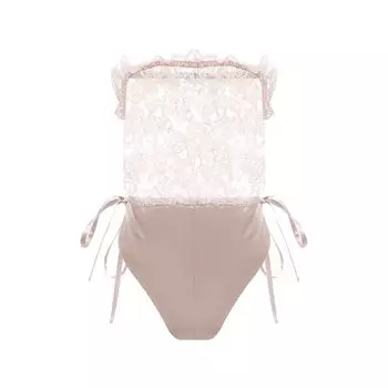 Шелковое боди Saint Laurent