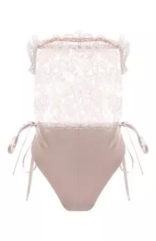 Шелковое боди Saint Laurent