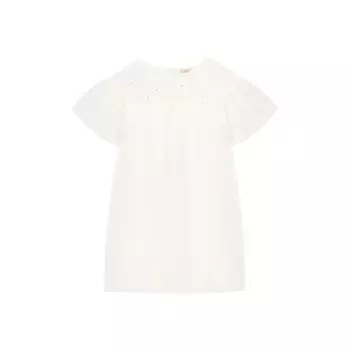 Шелковое мини-платье Monnalisa