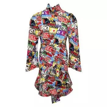 Шелковое платье Balenciaga