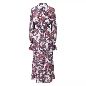 Шелковое платье Balmain