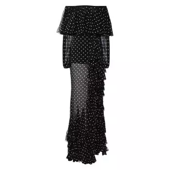 Шелковое платье Balmain