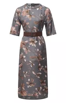 Шелковое платье Brunello Cucinelli