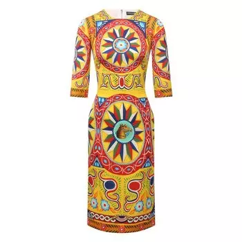 Шелковое платье Dolce &amp; Gabbana