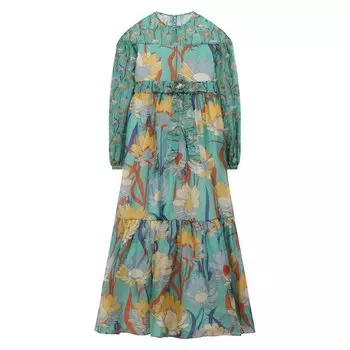 Шелковое платье Fendi