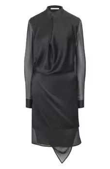 Шелковое платье Helmut Lang