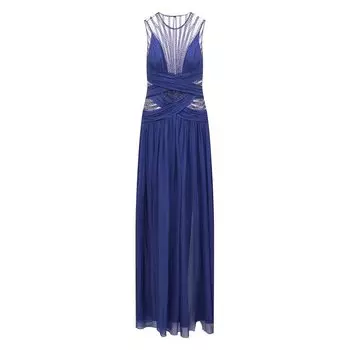 Шелковое платье-макси с декоративной отделкой Zuhair Murad