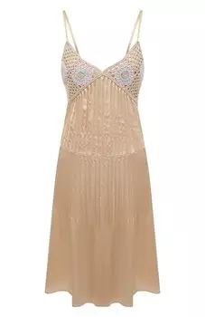 Шелковое платье Miu Miu