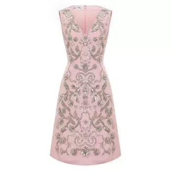 Шелковое платье Oscar de la Renta