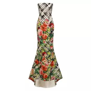 Шелковое платье Oscar de la Renta