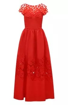 Шелковое платье Oscar de la Renta