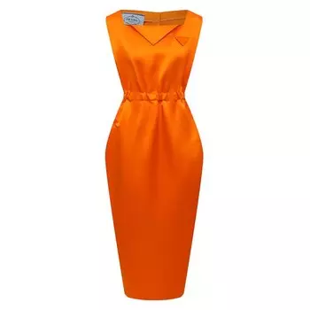 Шелковое платье Prada