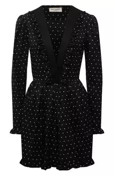 Шелковое платье Saint Laurent
