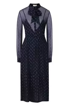 Шелковое платье Saint Laurent