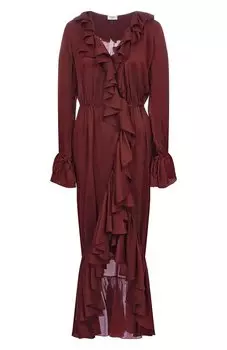 Шелковое платье Saint Laurent