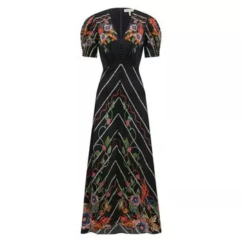 Шелковое платье Saloni