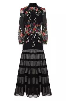 Шелковое платье Saloni