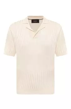 Шелковое поло Boss Camel