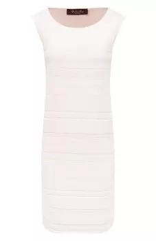 Шелковое вязаное платье без рукавов Loro Piana