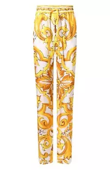 Шелковые брюки Dolce & Gabbana