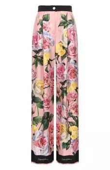 Шелковые брюки Dolce & Gabbana