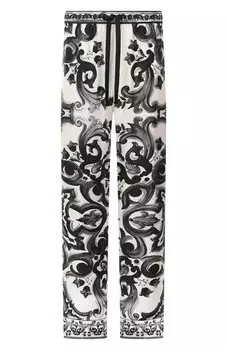 Шелковые домашние брюки Dolce & Gabbana