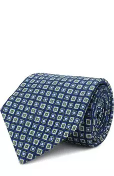 Шелковый галстук с узором Kiton