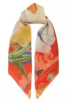 Шелковый платок Анютины глазки Gourji