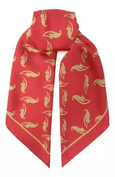 Шелковый платок Хохлома х Алена Ахмадуллина