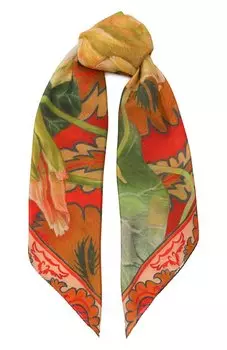 Шелковый платок Настурция Gourji