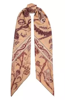 Шелковый платок Peach Lemur KIRILL OVCHINNIKOV