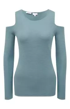 Шелковый пуловер с разрезами на плечах Tse