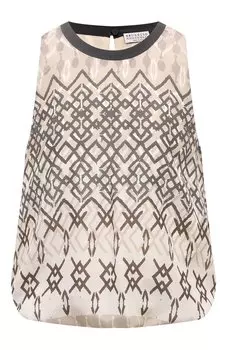 Шелковый топ Brunello Cucinelli