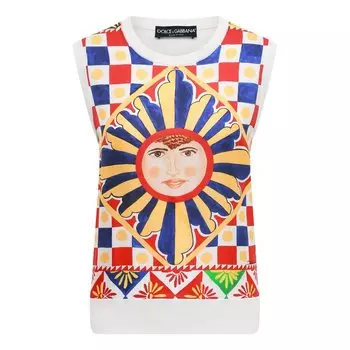 Шелковый топ Dolce &amp; Gabbana