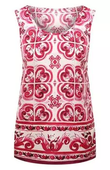 Шелковый топ Dolce & Gabbana