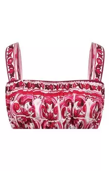 Шелковый топ Dolce & Gabbana