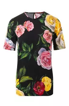 Шелковый топ Dolce & Gabbana