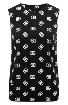 Шелковый топ Dolce & Gabbana