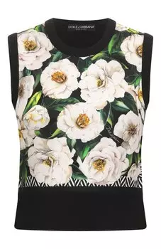 Шелковый топ Dolce & Gabbana