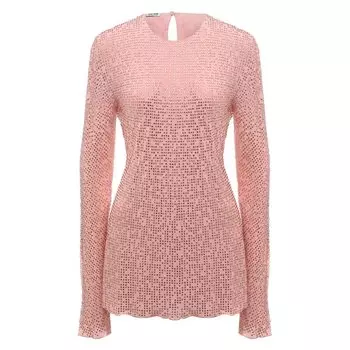 Шелковый топ Miu Miu