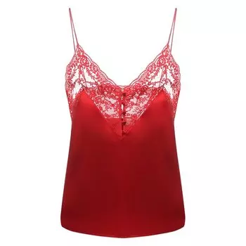 Шелковый топ Saint Laurent