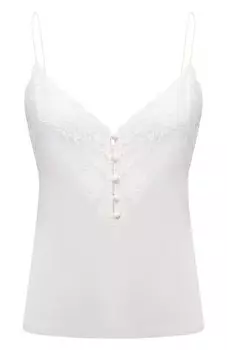 Шелковый топ Saint Laurent