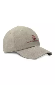 Шерстяная бейсболка Brunello Cucinelli